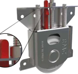 Système de porte coulissante de placard 60 Kg Concorde B01