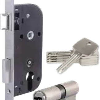 Serrure Q65 avec cylindre Q2 – Finition SN