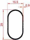 Tube tringle ovale HAV004 ECO