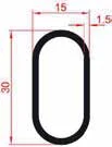 Tube tringle ovale HAV004