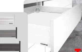 Tandembox slim sortie totale 16 mm ALPHA BOX