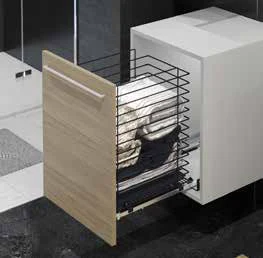 Panier de linge coulissant