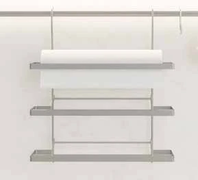 Porte rouleaux 2 étagères