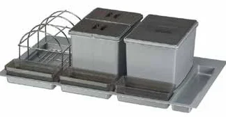 Poubelle / tiroir 740 x 490 avec égouttoir